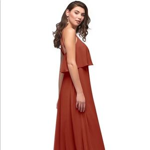 Azazie Desiree Rust Dress